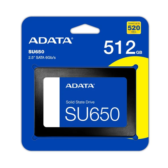Adata 512GB 2.5" SU650 520-450MB-s ASU650SS-512GT-R Ssd Harddisk - 2