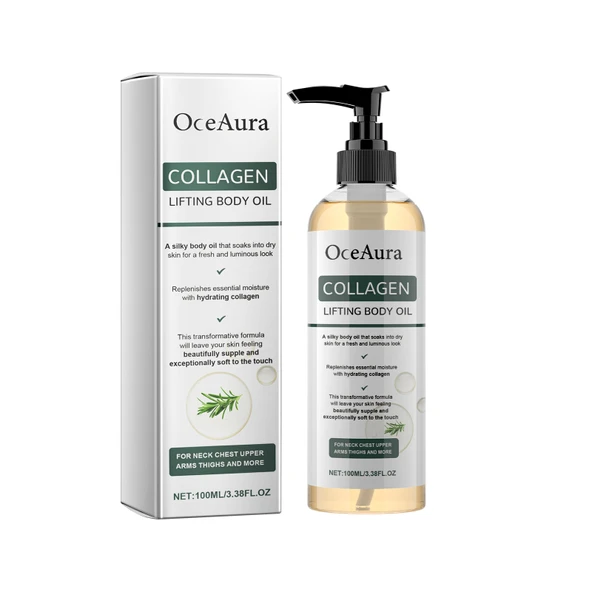 Kolajen Lifting Vücut Yağı - 100ml - Nemlendirici ve Sıkılaştırıcı Masaj Yağı