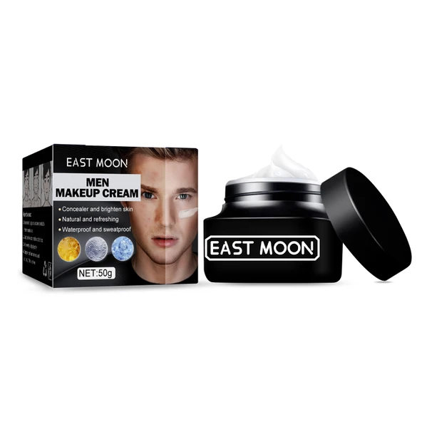 Erkekler İçin Makyajsız Görünüm Kremi - Kapatıcı, Nemlendirici - 50g