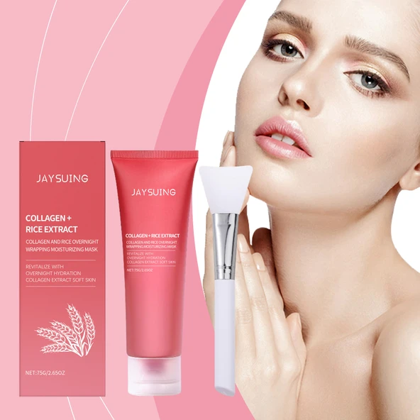 Pirinç Özlü Nemlendirici Soyulabilir Maske - 75g + Fırça