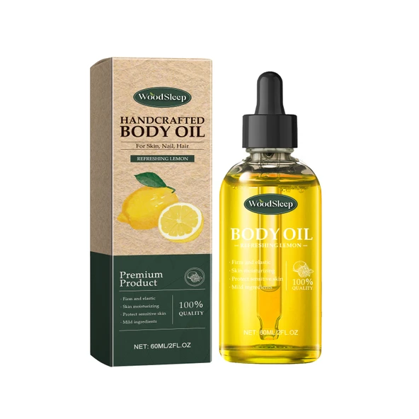 El Yapımı Limonlu Çok Amaçlı Esansiyel Yağ - Yatıştırıcı, Onarıcı ve Nemlendirici - 60ml