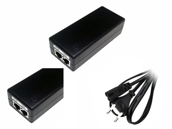 IP Kameralar İçin 48V 1A 48W POE Ethernet Adaptör RETRO