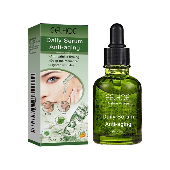 Aloe Vera, Centella Asiatica ve C Vitaminli Kırışıklık Karşıtı Serum - 20ml