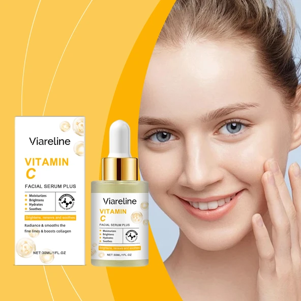 C Vitamini Nemlendirici Yüz Serumu - Cilt Elastikiyetini Artırır - 30ml