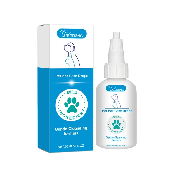 Aloe Vera ve Çay Ağacı Yağlı Evcil Hayvan Kulak Bakım Damlası - 60ml
