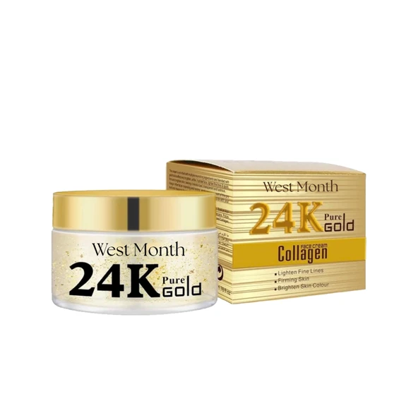 24K Altın Kolajen Yüz Kremi - İnce Çizgi Karşıtı - Cilt Aydınlatıcı - 50ml