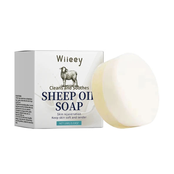 Lanolin, Keçi Sütü ve Gliserin İçeren Nemlendirici Sabun - 100g