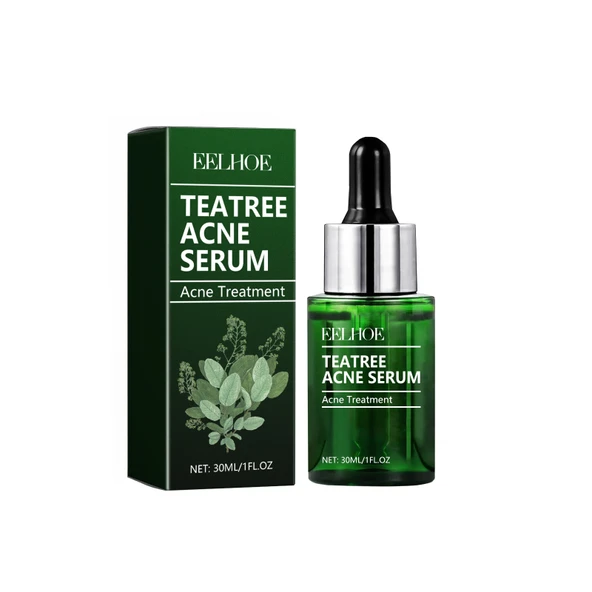 Çay Ağacı Yağlı Akne Serumu - Kırışıklık Karşıtı Nemlendirici Esans - 30ml