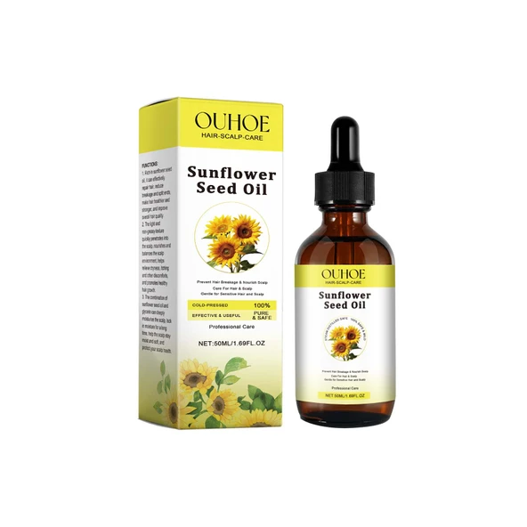 Ayçiçek Yağlı Saç Bakım Yağı - 50ml - Nemlendirici ve Besleyici
