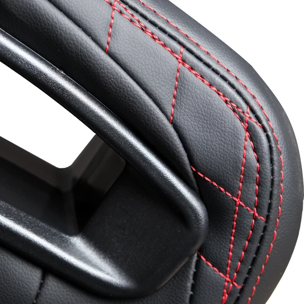 Recaro Model Deri Oto Yarış Koltuğu Siyah Spor Koltuk Takımı 2'li Set JBR1053 - 5
