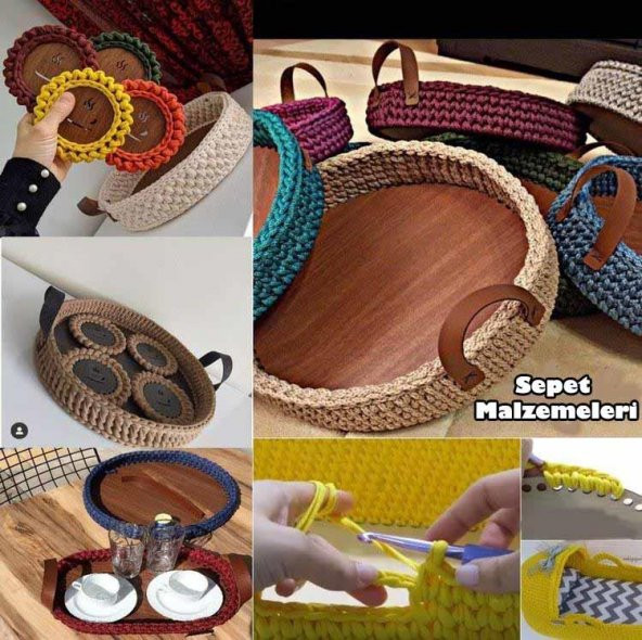 Ahşap Bardak Altlığı Çay Bardak Model Krem ( 4 Adet ) - 4