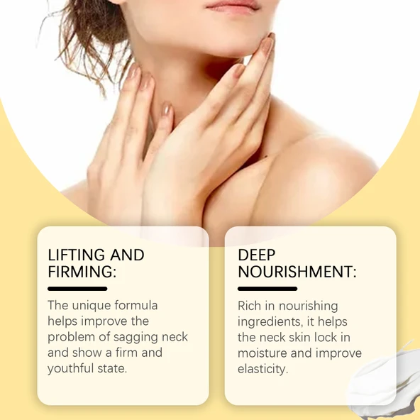 Boyun Sıkılaştırıcı Krem - Kolajen, Hyaluronik Asit ve Retinol İçerikli - 100g