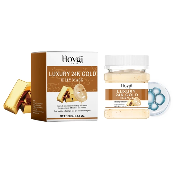 24K Altın Nemlendirici Maske Tozu - Sıkılaştırıcı, Kırışıklık Karşıtı - 100g