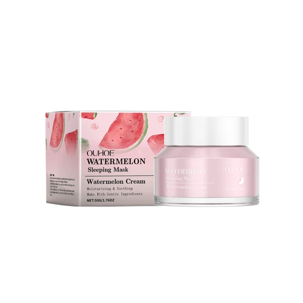 Karpuzlu Uyku Maskesi - Nemlendirici ve Yatıştırıcı - 50g