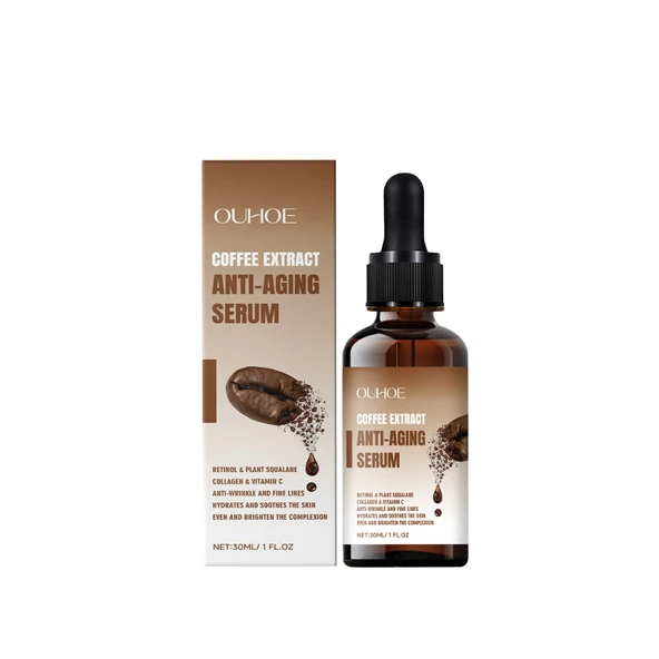 Göz Serumu - Kahve Çekirdeği ve Retinol İçerikli - İnce Çizgi ve Göz Altı Torbaları İçin - 30ml