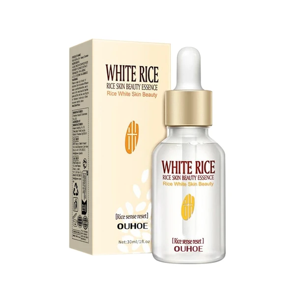Pirinç Özlü Kırışıklık Karşıtı Yüz Serumu - Cilt Onarıcı - Nemlendirici - Sıkılaştırıcı - Beyazlatıcı - 30ml