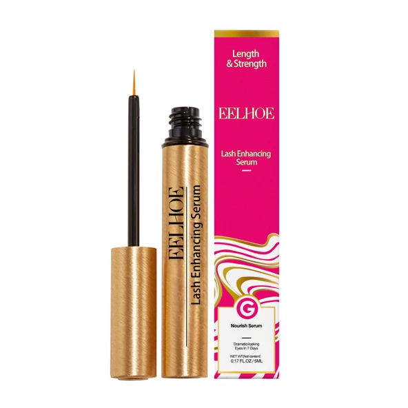 Kirpik Serumu - Doğal Uzun ve Kıvırcık Kirpikler - Siyah Nemlendirici - 5ml