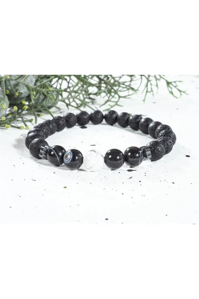 dns das notwendige shop Aşk,sevgi Ve Tutku Bilekliği Kadın,erkek Hediye Bileklik Akik,havlit,lav Doğaltaş Bileklik - 3