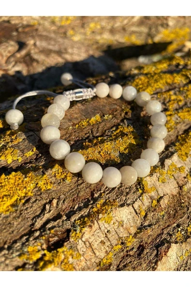 dns das notwendige shop Dasnotwendige Ay Taşı Doğal Taş Makrome Bileklik - 2