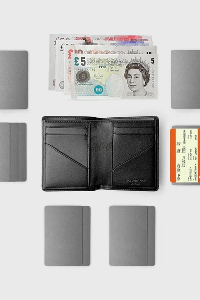 Gerçek Deri Cüzdan El Yapımı Hakiki Kadife Premium Deri İtalyan Dikiş 6 Kart Bölmeli Kompakt Cüzdan - 4