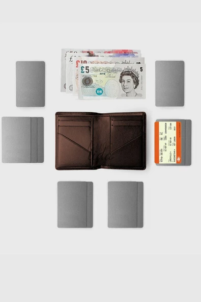 Gerçek Deri Cüzdan El Yapımı Hakiki Kadife Premium Deri İtalyan Dikiş 6 Kart Bölmeli Kompakt Cüzdan - 3
