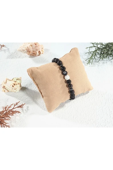 dns das notwendige shop Aşk,sevgi Ve Tutku Bilekliği Kadın,erkek Hediye Bileklik Akik,havlit,lav Doğaltaş Bileklik - 5