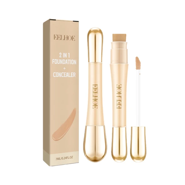 2'si 1 Arada Fondöten ve Kapatıcı - Nemlendirici ve Aydınlatıcı - 7ml