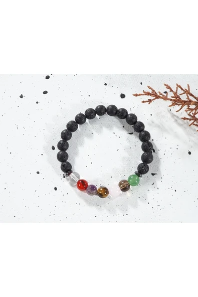 dns das notwendige shop Kadın Erkek Hediye Bileklik Çakra Doğaltaş Bileklik - 5