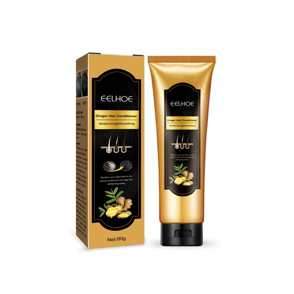 Zencefilli Siyah Saç Kremi - 60g - Saç Onarıcı ve Besleyici