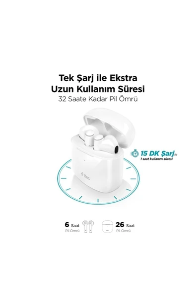 Airbeat Lite 2 Gerçek Kablosuz TWS Bluetooth Kulaklık - Resim 3
