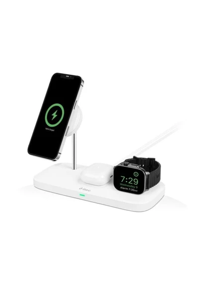 2KS32B AirCharger Trio Up MagSafe Uyumlu 3ü 1 Arada iPhone + Apple Watch + AirPods Kablosuz Şar