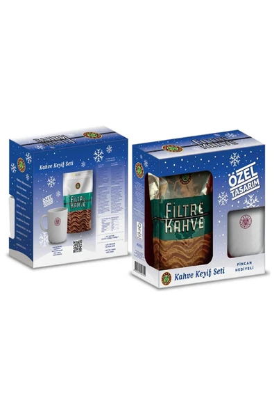 Kahve Dünyası Özel Tasarım Kahve Keyif Seti - 2 Adet Filtre Kahve 250g (Fincan Hediyeli)
