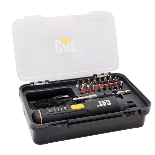 CAT DX1110 3.6Volt/1.5Ah. Li-ion Akıllı Şarjlı Tornavida + 26 adet Bits Uç - 2