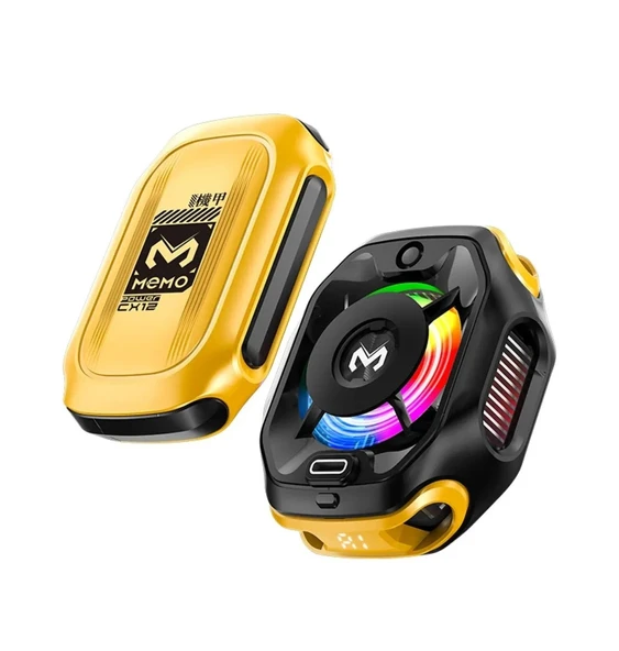 Memo CX12 Manyetik Rgb Oyun Soğutucu, Pubg Için Powerbankli Kablosuz Radyatör Fan