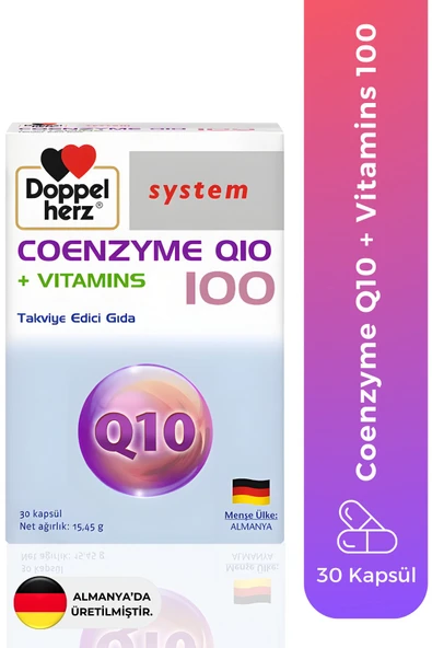 Doppelherz Koenzim Q10 + Vitamins 100 Mg 30 Kapsül ürün görseli 1