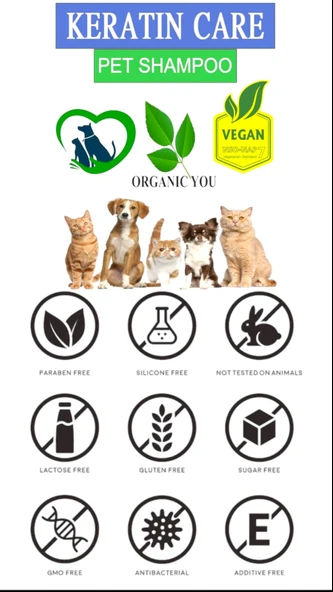 ORGANICYOU ALWAG ALPENKRAUTER KERATIN CARE PET SHAMPOO VEGAN SİLİKONSUZ - 4