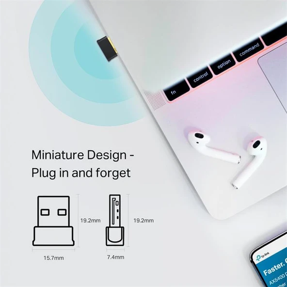 TP-Link Archer T2UB Nano 600 Mbps Kablosuz Ağ Adaptörü - 3