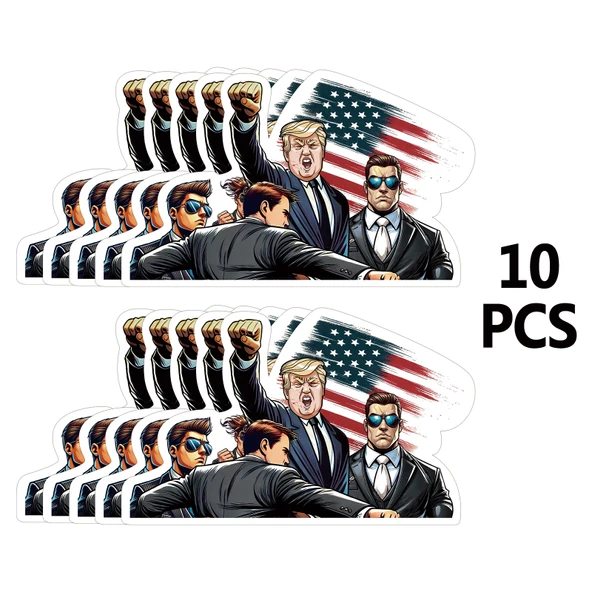 Trump Araba Gövde Dekorasyon PVC Sticker - 10 Adet