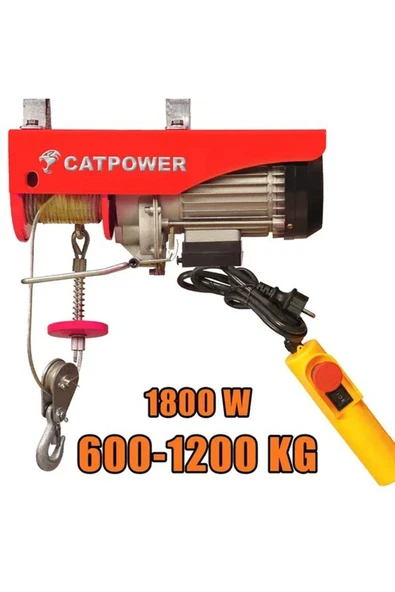 CATPOWER ELEKTRİKLİ VİNÇ 600-1200 KG 1800W