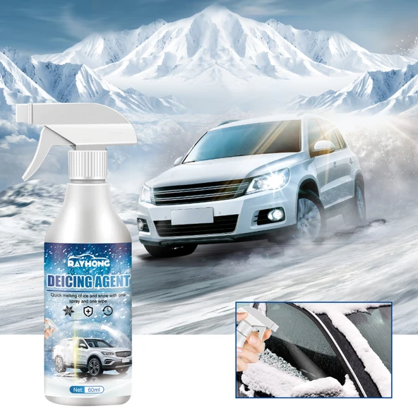 Araba Camı Hızlı Kar Buz Çözücü Sprey - 60ml