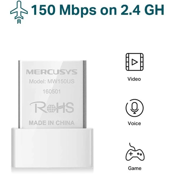 Mercusys MW150US 150Mbps Kablosuz USB Adaptör - 2