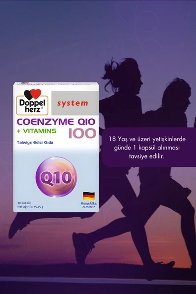 Doppelherz Koenzim Q10 + Vitamins 100 Mg 30 Kapsül - Resim 3
