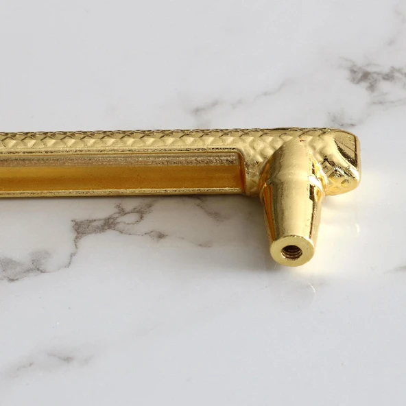 Mobilya Mutfak Çekmece Dolabı Dolap Kapak Kulpları Kulbu Kulpu 16 cm 160 mm Altın Metal Kulp - Resim 5