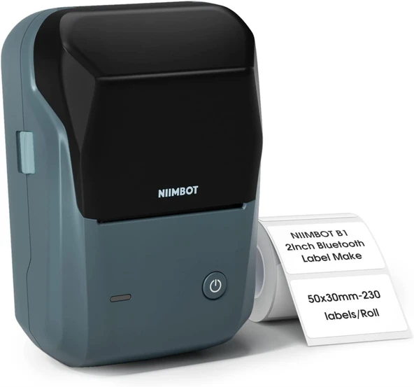NIIMBOT B1 Bluetooth Taşınabilir Mavisi Termal Etiket Yazıcı - 3