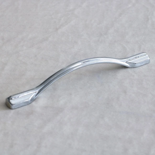Mobilya Mutfak Dolabı Çekmece Dolap Kulpları Kapak Kulpu Kulbu Krom Renk 128 Mm Metal Kulp - 5