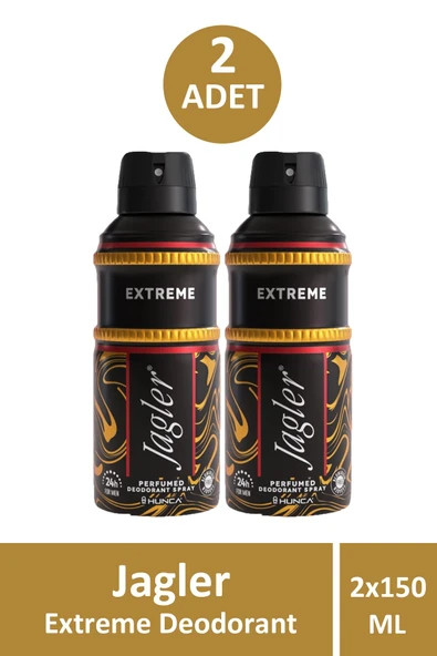 Jagler Extreme Erkek Deodorant 150 ml 2 Adet