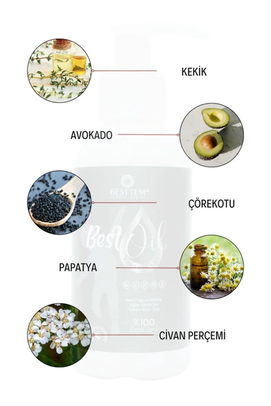 BESTTEM BESTOİL BEBEK YAĞI KORUYUCU IÇERMEZ, SÜRÜLEBİLİR IÇİLEBİLİR %100 DOĞAL 100ML - Resim 2