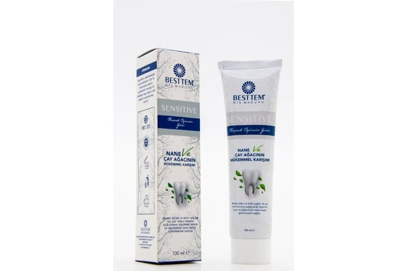BESTTEM ÇAY AĞAÇLI MİSVAK ÖZLÜ DİŞ MACUNU 100ML - 5