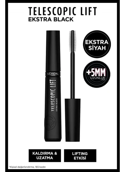 Loreal Paris Telescopic Lift Extra Siyah Maskara - 1