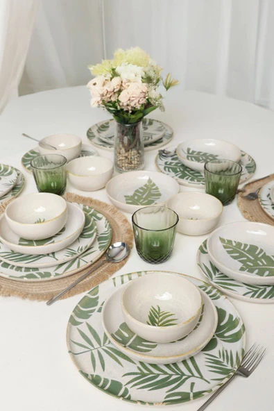 Keramika Forest Yemek Takımı 24 Parça 6 Kişilik 22726-27-28 - Resim 4